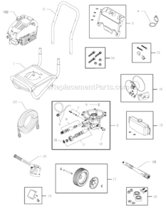 Part Location Diagram of 192648GS Briggs and Stratton Assembly, Hose Reel